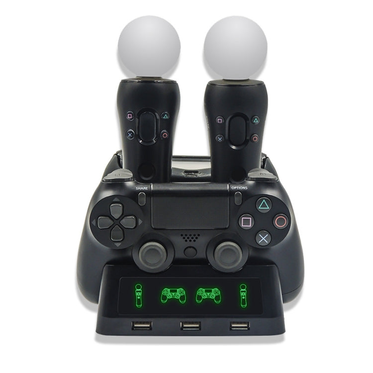 Cargador para mando iPlay, Base de carga multifuncional para PS4 VR/PS VR/PS Move, For PS4 VR/PS VR/PS Move
