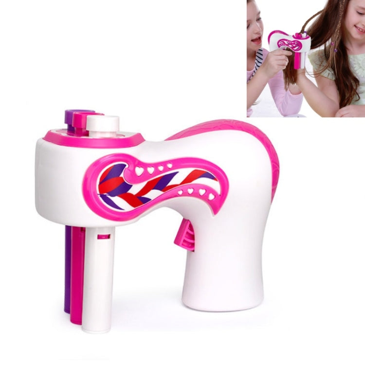Máquina de trenza de cabello de tres hebras de juguete eléctrico con lazo para el cabello para niños, Three-Strand Hair Braid Machine
