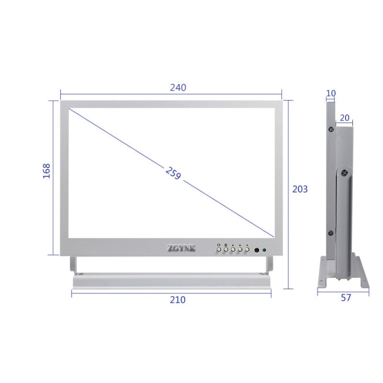 ZGYNK TB1016 Pantalla LCD de 10 pulgadas Equipo para recoger orejas Pantalla de almacenamiento de video de alta definición, enchufe de EE. UU., Regular Version, Ear Picking Video Version