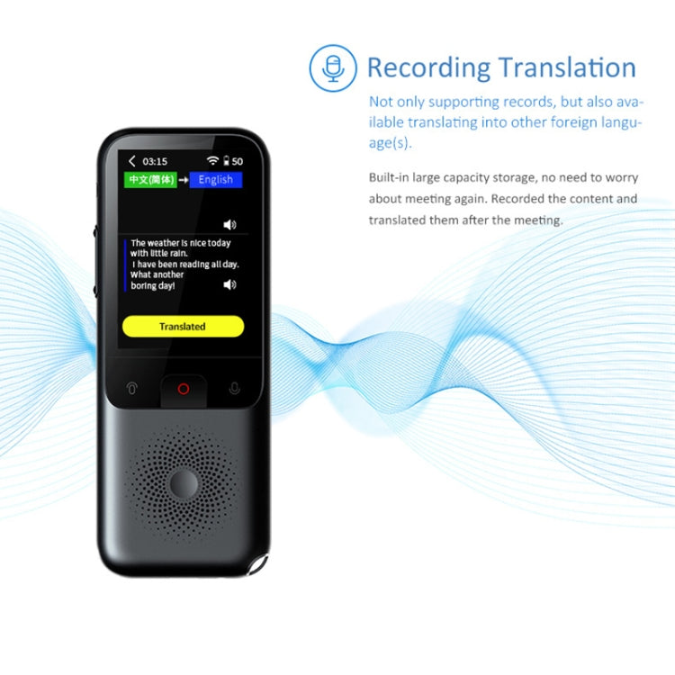 Traductor de voz inteligente T11 WIFI Traducción de idiomas de inteligencia artificial