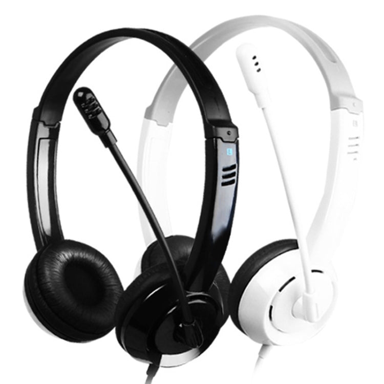 DANYIN DT326 Computadora de escritorio montada en la cabeza Auriculares con cable de aprendizaje para niños con micrófono, Longitud del cable: 1,8 m, DT326 3.5mm Two-hole White, DT326 3.5mm Two-hole Black, DT326 Single Hole Four-level White            ...