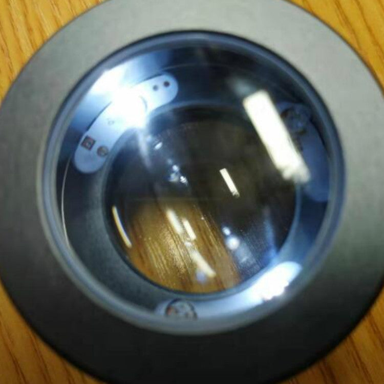 Tipo de tubo recargable con lámpara LED blanca, lámpara UV, medición e identificación de escala, vidrio óptico HD, lupa de 10 veces