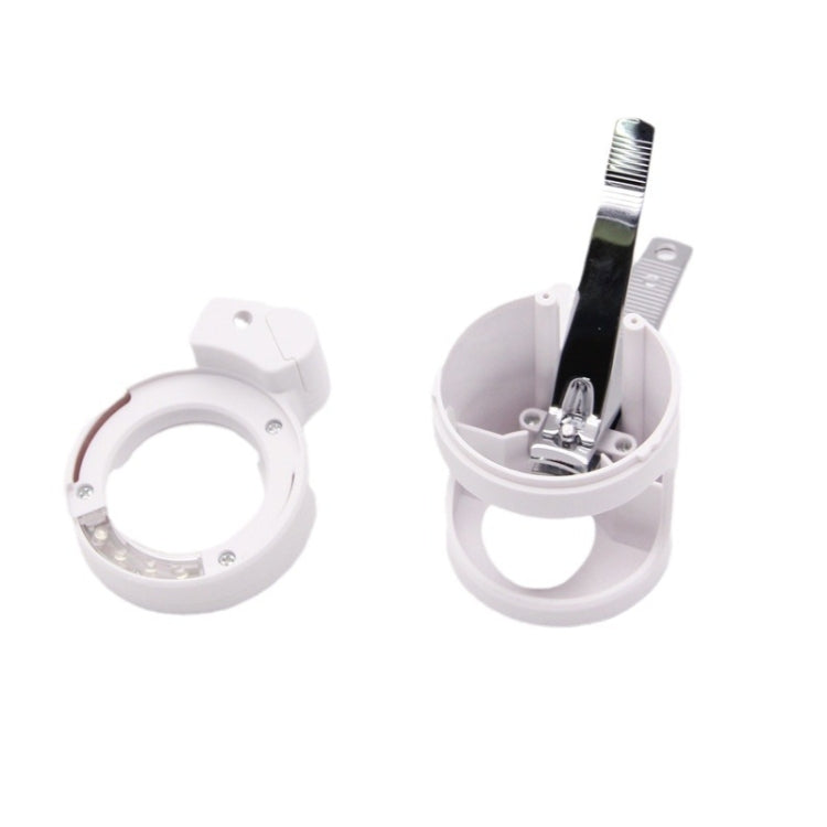 Desmontable con luz LED HD 3,5 veces viejo cortaúñas lupa