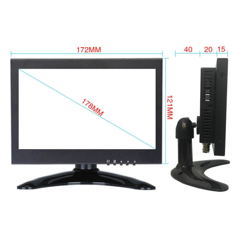 Pantalla de monitor de computadora de metal portátil de alta definición ZGYNK B1042, 7 inch VGA AV HDMI BNC, 9.7 inch VGA AV HDMI BNC, 10.1 inch VGA AV HDMI BNC, 12 inch VGA AV HDMI BNC, 12.5 inch VGA AV HDMI BNC