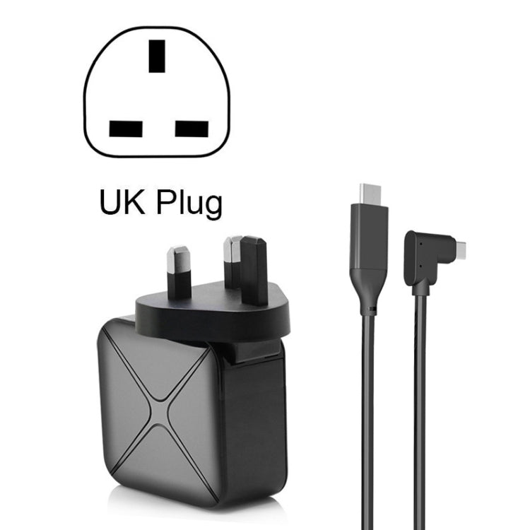Base de adaptador de CA de carga y proyección multifunción compatible con Android/PC/Lite para interruptor, Black+US Plug, Black+EU Plug, Black+UK Plug