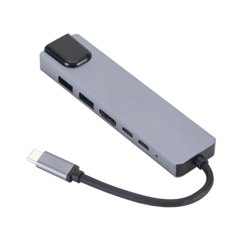 Estación de acoplamiento 6 en 1 USB3.1 tipo C a HDMI+RJ45 para la estación de acoplamiento Nintendo tipo C, 6 in 1
