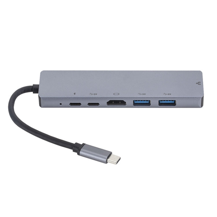 Estación de acoplamiento 6 en 1 USB3.1 tipo C a HDMI+RJ45 para la estación de acoplamiento Nintendo tipo C, 6 in 1