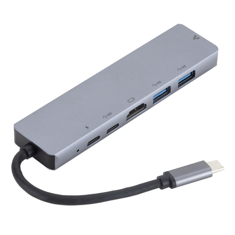 Estación de acoplamiento 6 en 1 USB3.1 tipo C a HDMI+RJ45 para la estación de acoplamiento Nintendo tipo C, 6 in 1