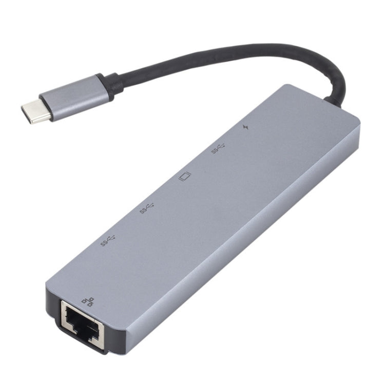 Estación de acoplamiento 6 en 1 USB3.1 tipo C a HDMI+RJ45 para la estación de acoplamiento Nintendo tipo C, 6 in 1