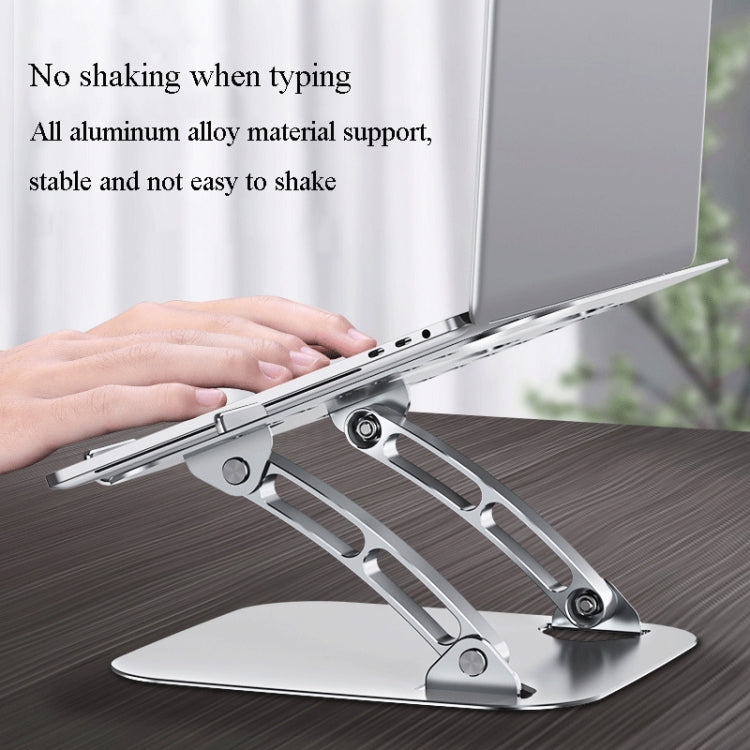 Soporte para computadora portátil Soporte para tableta de aleación de aluminio Soporte para escritorio en vivo