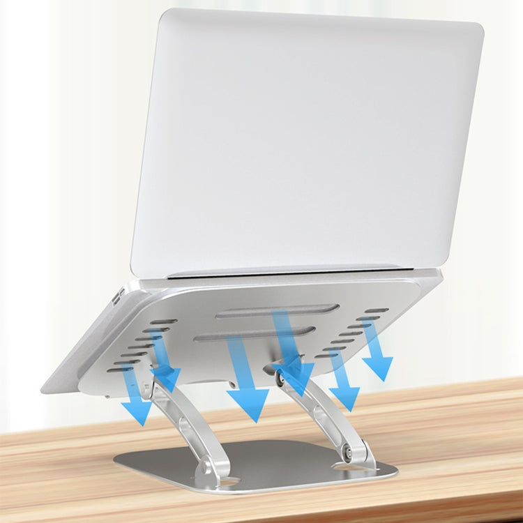 Soporte para computadora portátil Soporte para tableta de aleación de aluminio Soporte para escritorio en vivo
