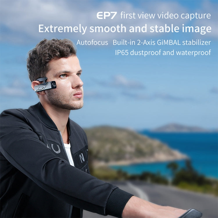 Cámara deportiva inteligente ORDRO EP7 4K con enfoque automático y vídeo en vivo montada en la cabeza, Without Remote Control, With Remote Control