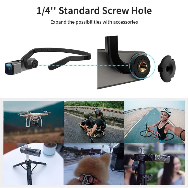 Cámara deportiva inteligente ORDRO EP7 4K con enfoque automático y vídeo en vivo montada en la cabeza, Without Remote Control, With Remote Control