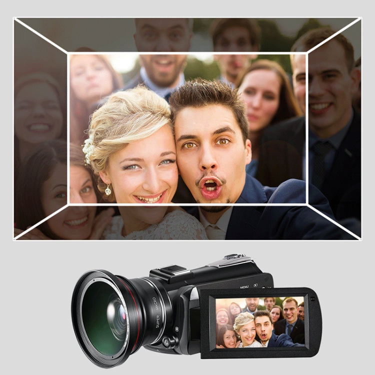 ORDRO AC3 Pantalla IPS de 3,1 pulgadas 4K Full HD 13MP Visión nocturna WiFi Videocámara en vivo Cámara digital DV, Standard, Standard + Microphone, Standard + Microphone +Handheld Stand, Standard+ Microphone +Fill Light