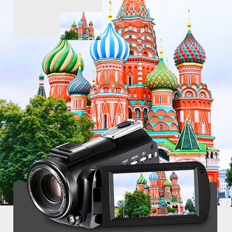 ORDRO AC5 4K HD Visión nocturna WiFi 12X Zoom óptico Video digital Cámara DV Videocámara, Standard, Standard + Microphone, Standard + Microphone + Handheld Stand, Standard+  Microphone + Fill Light