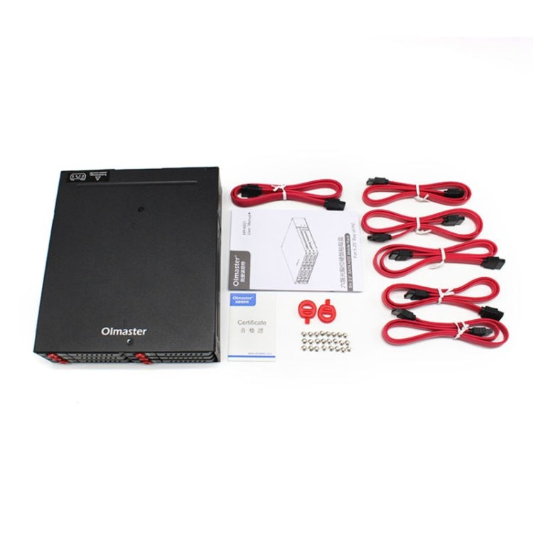 Caja de disco duro con unidad óptica de seis bahías OImaster MR-6601, MR-6601