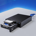 Oimaster MR-6203 Unidad óptica de doble bahía Caja de disco duro Soporte para disco duro, MR-6203