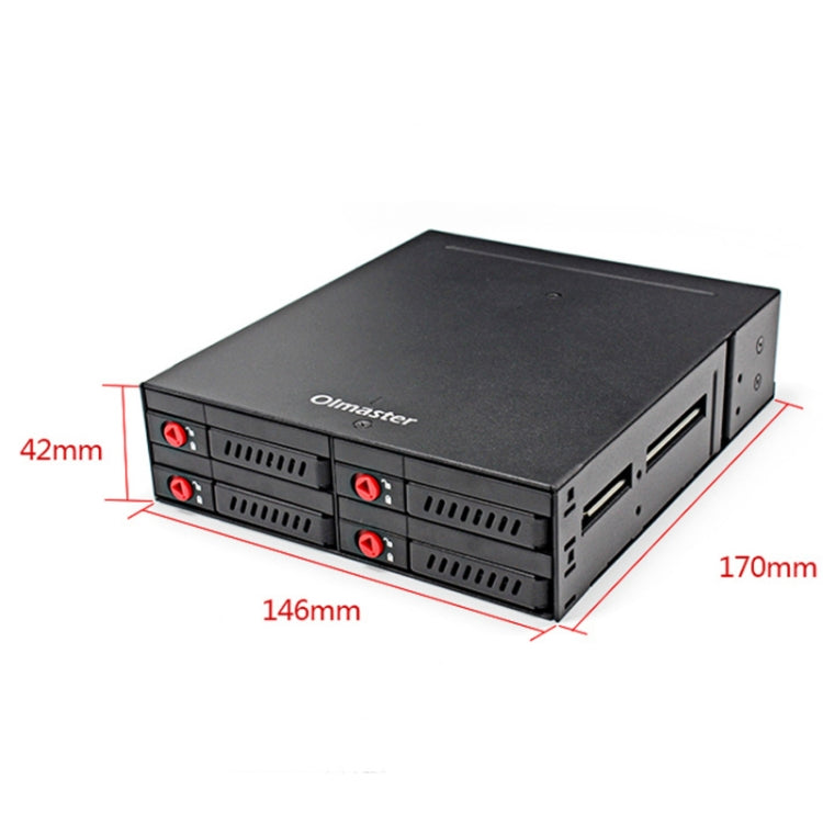 OImaster MR-6401 Caja de disco duro con unidad óptica incorporada en chasis de cuatro bahías, MR-6401