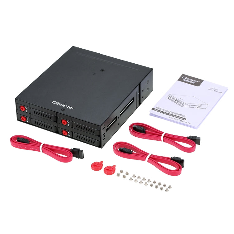 OImaster MR-6401 Caja de disco duro con unidad óptica incorporada en chasis de cuatro bahías, MR-6401