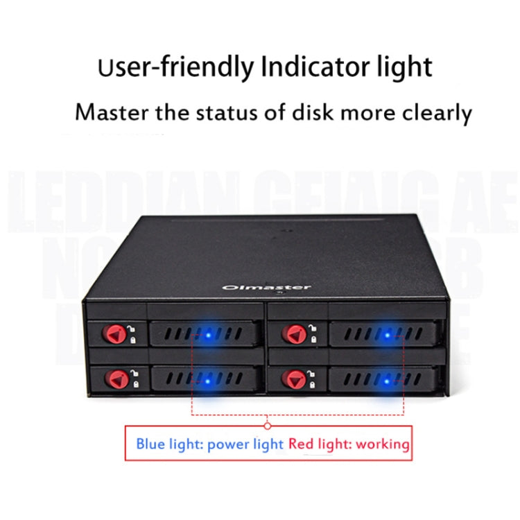OImaster MR-6401 Caja de disco duro con unidad óptica incorporada en chasis de cuatro bahías, MR-6401