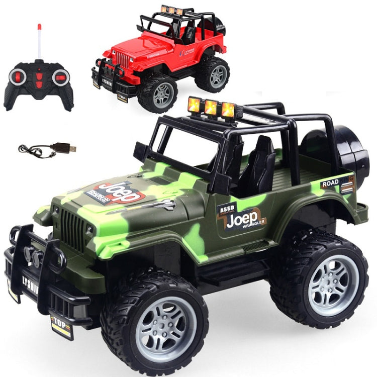 Juguetes eléctricos del coche de control remoto de los niños de la carga USB, Camouflage Convertible, Red Convertible, Red Buggy, Green Buggy, Blue Buggy