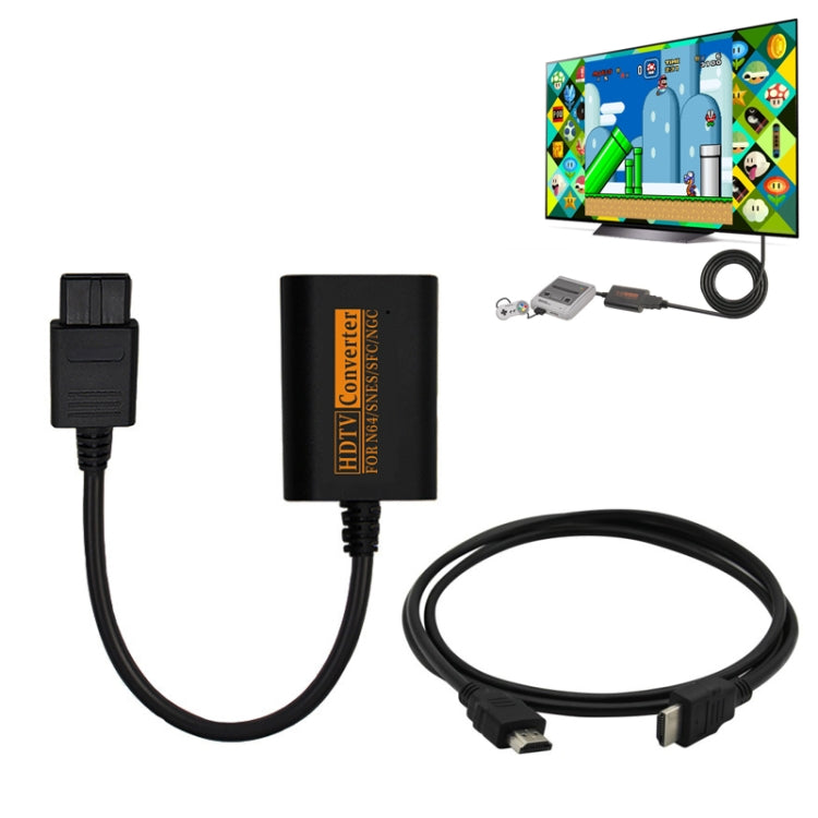 Convertidor de vídeo de consola de juegos retro 720P Convertidor HDMI para NGC/N64/SNES/SFC