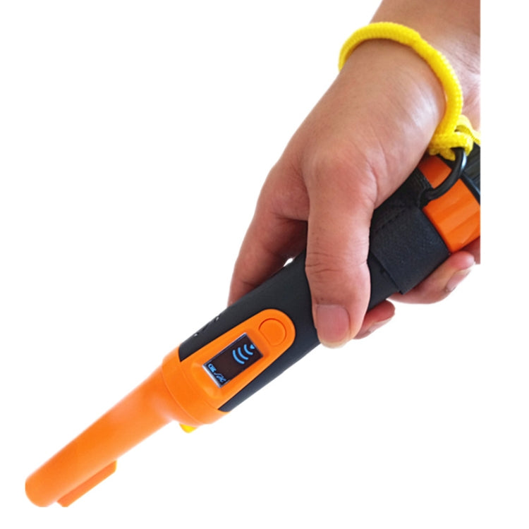 HS-10 Detector de metales impermeable de mano Pantalla LCD Varilla de posicionamiento de metal
