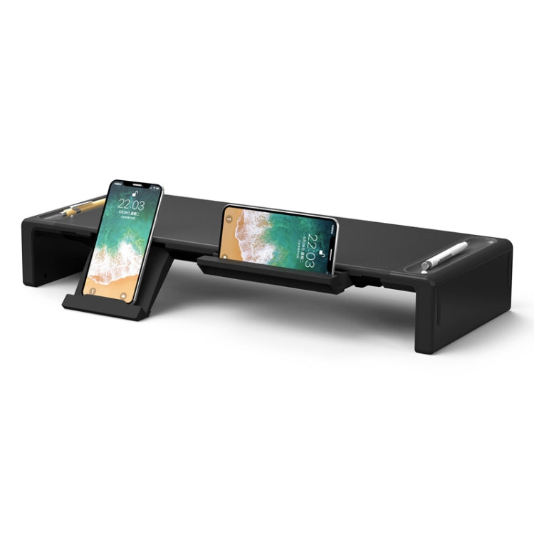 Soporte de almacenamiento para portátiles con estante de aumento de pantalla AP2002-2-AOlmaster, Classic Style, Plus Storage Box