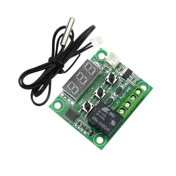 Termostato Digital de temperatura fría/calor DC 12V W1209, controlador de temperatura, interruptor de encendido/apagado-50-110C + caja acrílica W1209