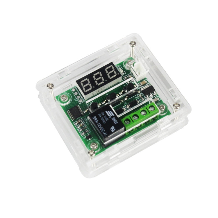 Termostato Digital de temperatura fría/calor DC 12V W1209, controlador de temperatura, interruptor de encendido/apagado-50-110C + caja acrílica W1209