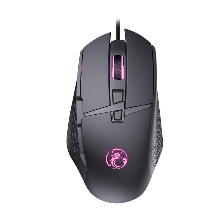 iMICE T91 Ratón luminoso para juegos con cable USB, 8 teclas, 7200 ppp, longitud del cable: 1,8 m