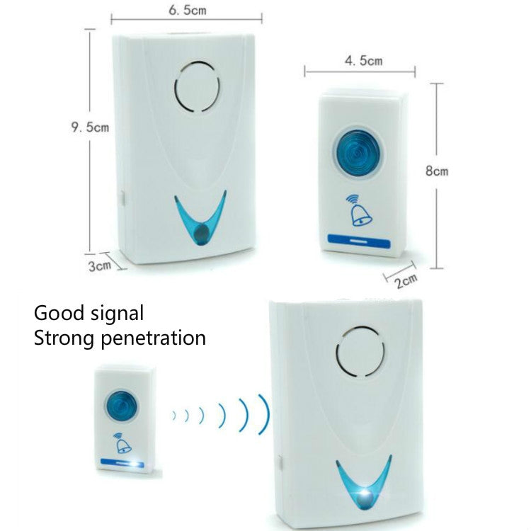 AST-15 Timbre inalámbrico para el hogar 1 en 1 Timbre electrónico con control remoto de larga distancia Buscapersonas antiguo
