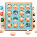 Juguetes educativos de educación temprana para niños, juguetes de desarrollo de inteligencia de ajedrez con memoria de madera, Number and Letter