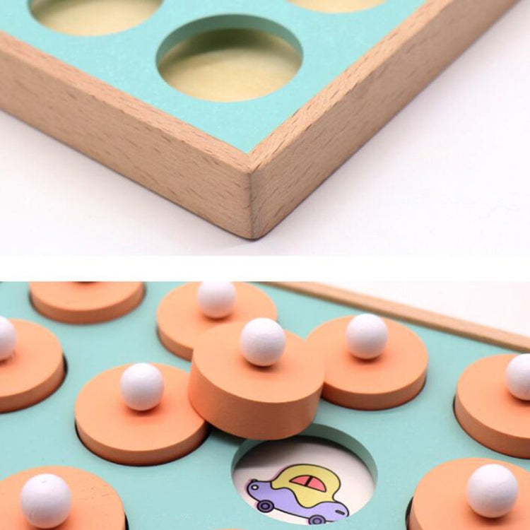 Juguetes educativos de educación temprana para niños, juguetes de desarrollo de inteligencia de ajedrez con memoria de madera, Number and Letter