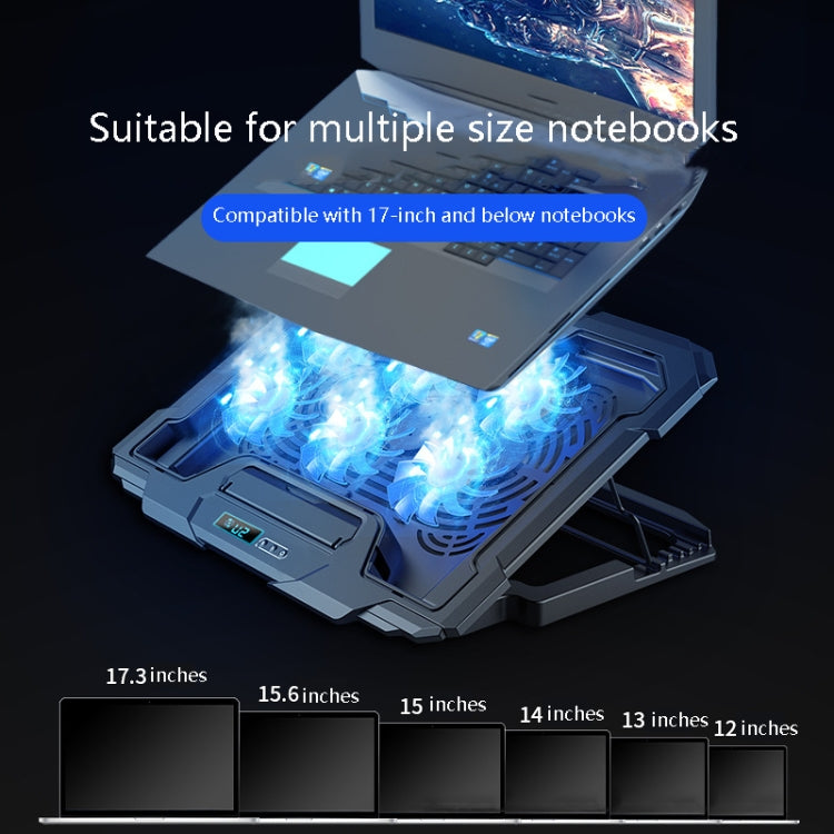 Suohuang Notebook Cooler Gaming Notebook Base de refrigeración Soporte de ventilador de escape para portátil