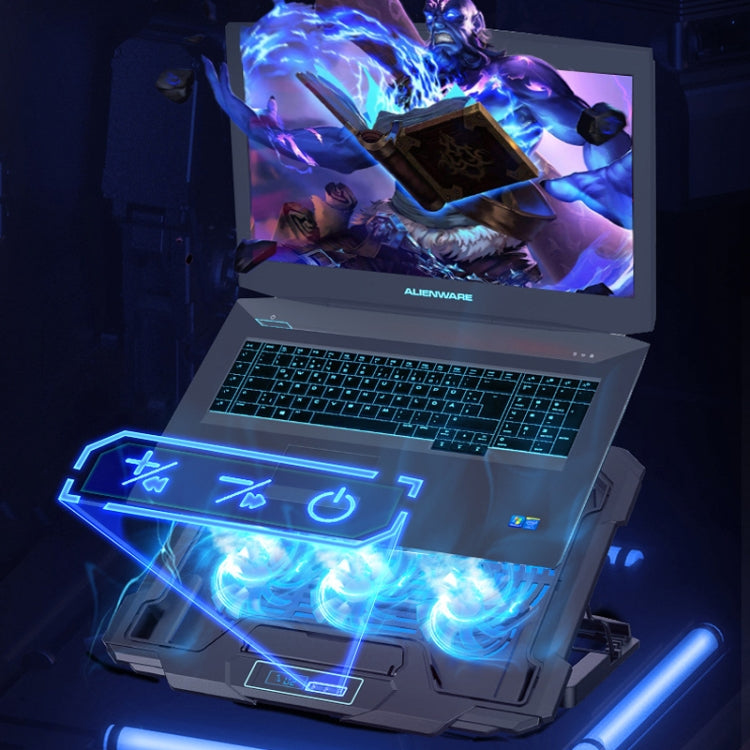 Suohuang Notebook Cooler Gaming Notebook Base de refrigeración Soporte de ventilador de escape para portátil