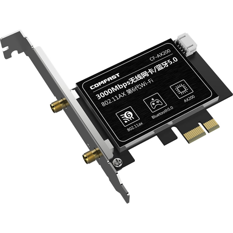 COMFAST Gaming Game 3000Mbps Gigabit Computadora de escritorio inalámbrica de doble frecuencia Tarjeta de red inalámbrica PCIE, AX200, AX200 PRO