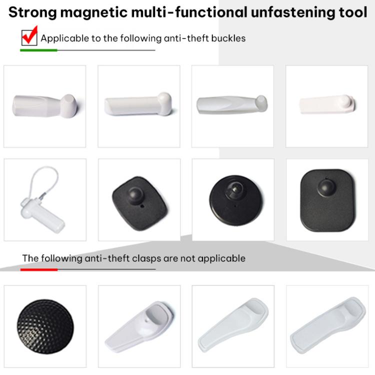 Dispositivo de deducción fuerte antirrobo Universal, etiqueta de ropa, hebilla magnética, accesorios de seguridad para supermercado, 15000GS, 12000GS