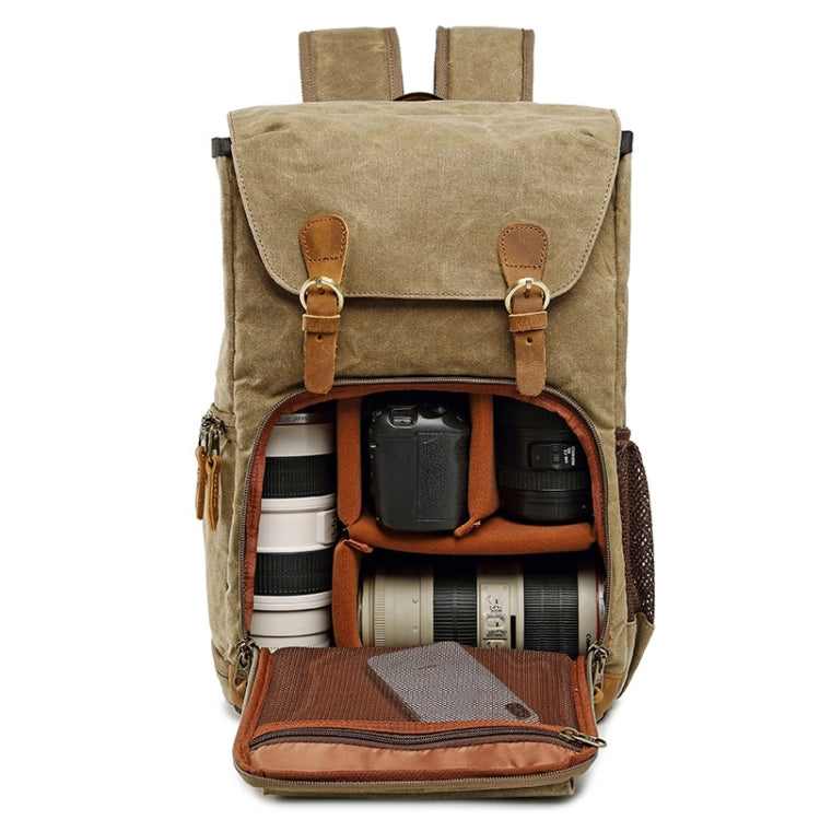 Bolsa de fotografía impermeable de lona Batik, mochila grande resistente al desgaste para exteriores para cámara fotográfica, mochila para hombres para Nikon/Canon/Sony/Fujifilm