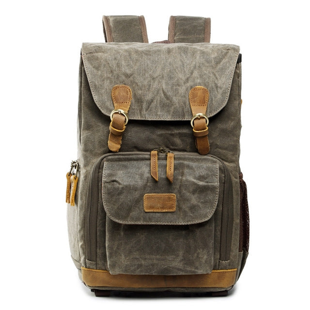 Bolsa de fotografía impermeable de lona Batik, mochila grande resistente al desgaste para exteriores para cámara fotográfica, mochila para hombres para Nikon/Canon/Sony/Fujifilm