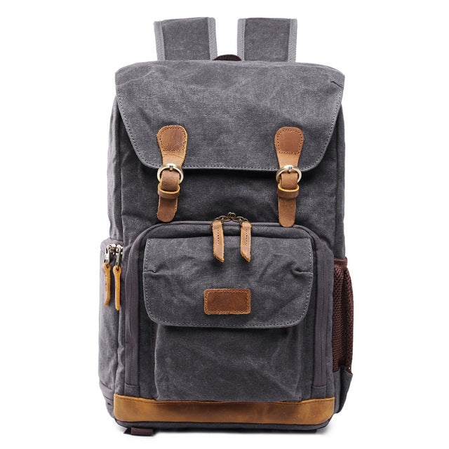 Bolsa de fotografía impermeable de lona Batik, mochila grande resistente al desgaste para exteriores para cámara fotográfica, mochila para hombres para Nikon/Canon/Sony/Fujifilm