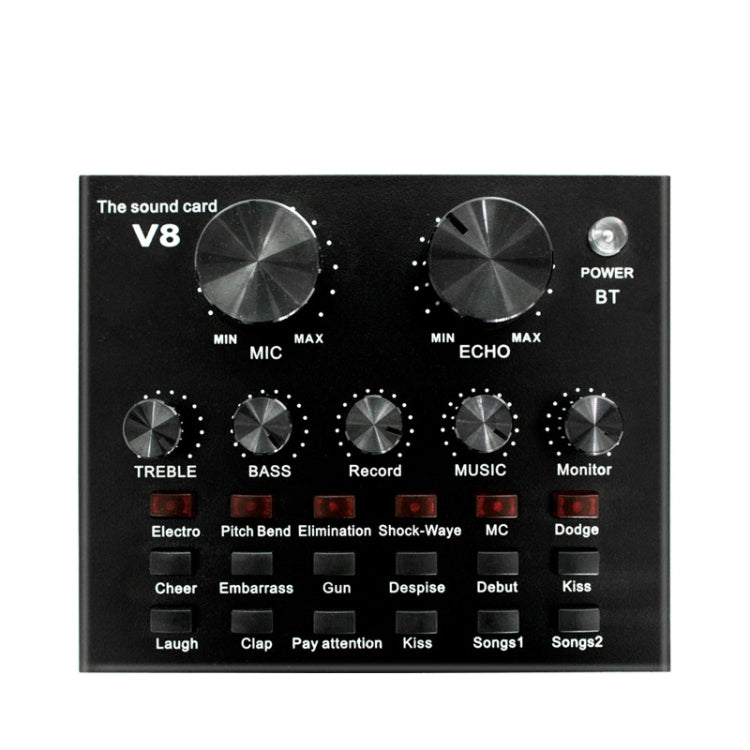Conjunto de tarjeta de sonido V8, teléfono móvil Dual, computadora, transmisión en vivo, tarjeta de sonido Universal, V8 Sound Card