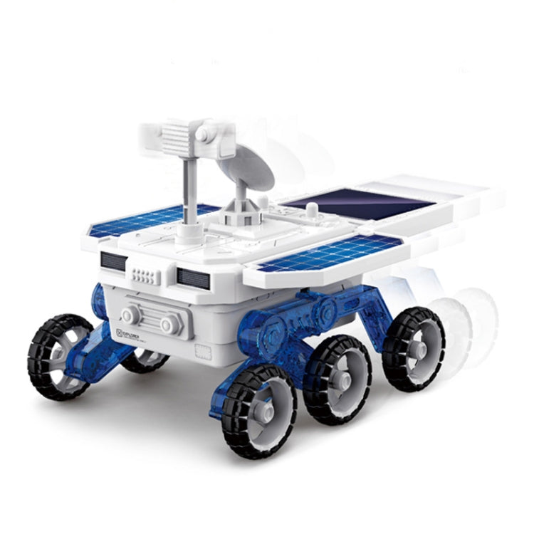 Niños DIY Solar Mars Exploration Car Toy Puzzle Ciencia Educación Ensamblado Modelo Eléctrico de 4 Ruedas, Solar Mars Exploration Car Toy