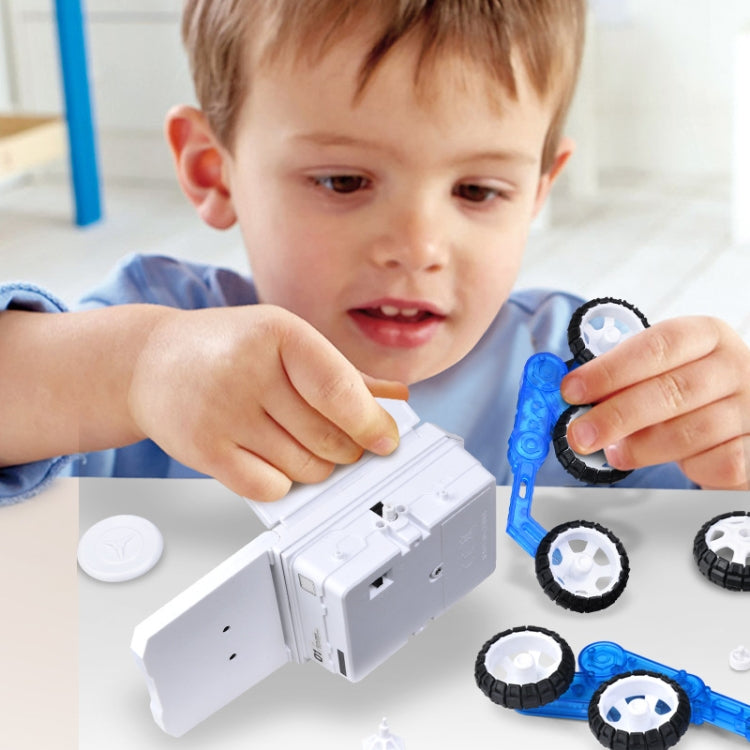 Niños DIY Solar Mars Exploration Car Toy Puzzle Ciencia Educación Ensamblado Modelo Eléctrico de 4 Ruedas, Solar Mars Exploration Car Toy
