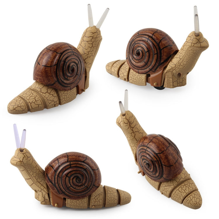 7701 Niños Eléctrico Control Remoto Infrarrojo Caracol Simulación Mascota Tricky, Snail(Gray), Snail(Brown)
