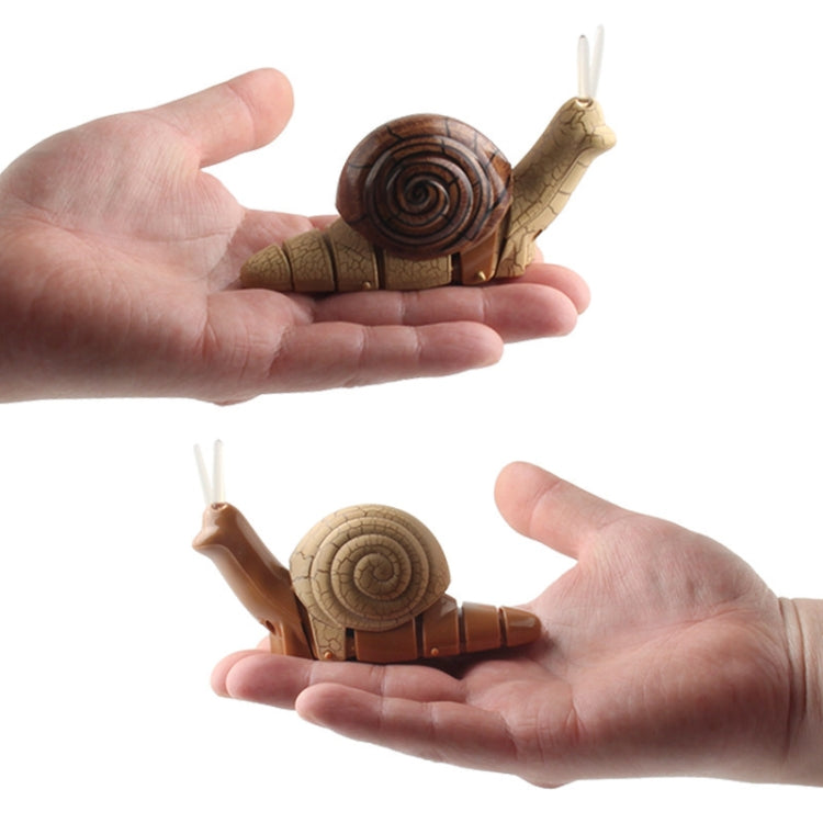 7701 Niños Eléctrico Control Remoto Infrarrojo Caracol Simulación Mascota Tricky, Snail(Gray), Snail(Brown)
