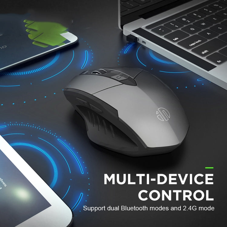 Inphic PM6 6 teclas 1000/1200/1600 DPI Home Macro programación Gaming ratón mecánico inalámbrico, Black Wireless Charging Silent Version, Gray Wireless Charging Silent Version, Red Wireless Charging Silent Version                                       ...
