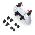 2 juegos de botón de disparo de mango 8 en 1 + tapa basculante adecuada para PS5, 8 in 1 Handle Trigger Button
