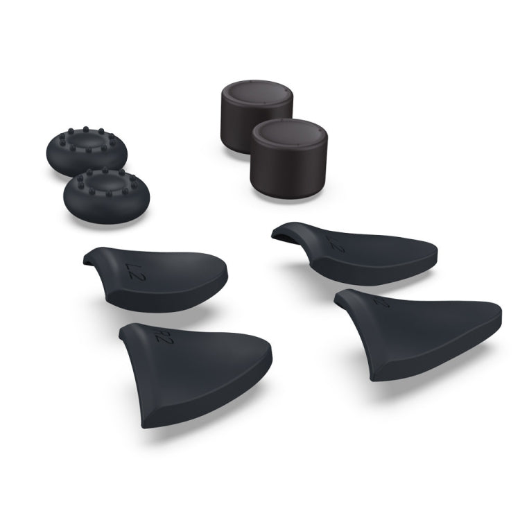 2 juegos de botón de disparo de mango 8 en 1 + tapa basculante adecuada para PS5, 8 in 1 Handle Trigger Button