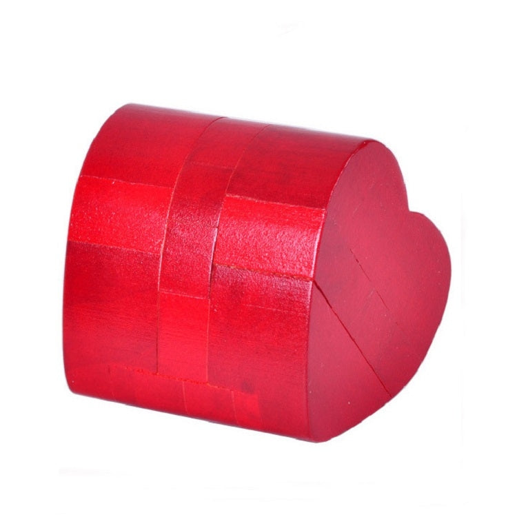 Juguetes de inteligencia de madera para adultos Juguetes clásicos Luban Lock, Red Heart Lock, Red Barrel, Brown Barrel, Ball Lock